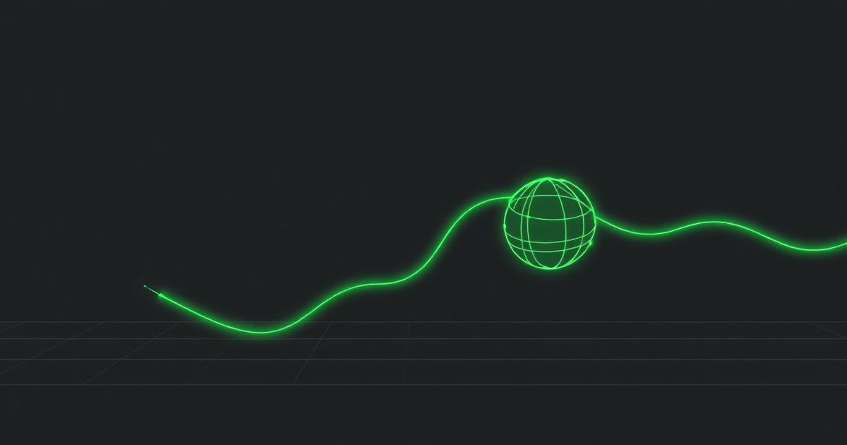 Rising green line graph representing AI search visibility over time